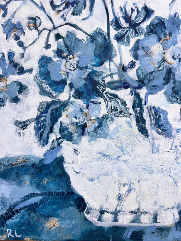 Rachael Little - Dusty Blue Floral