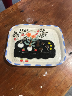 Hannah Goggs | The Moody Rabbit  - Tablewear Dish (L)