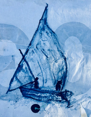 Ingrid Haughton - Boat with Blue Tell Tail