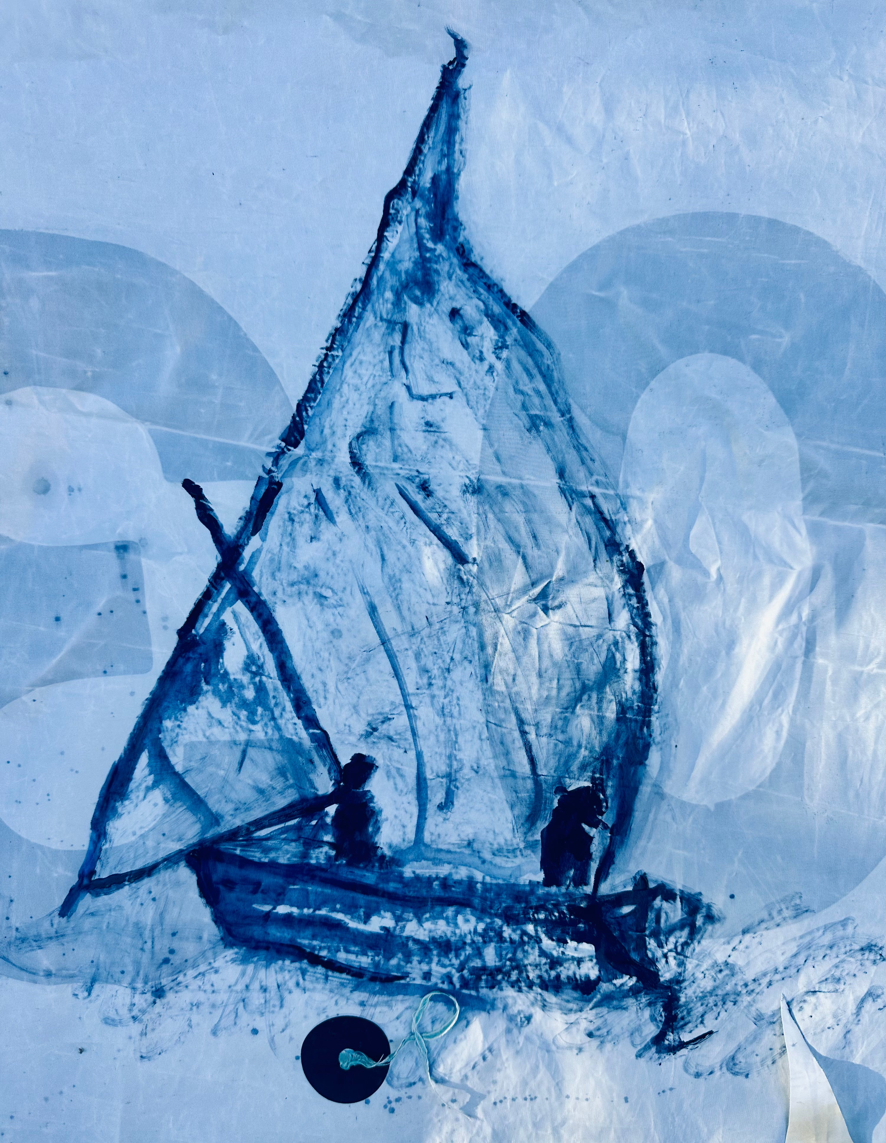 Ingrid Haughton - Boat with Blue Tell Tail