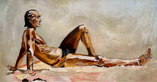 Ingrid Haughton - Man sunbathing