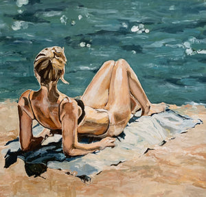 Ingrid Haughton - Woman sunbathing