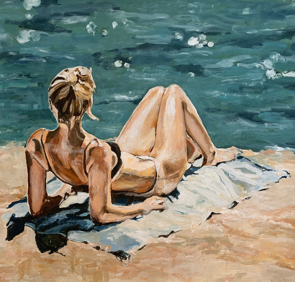 Ingrid Haughton - Woman sunbathing