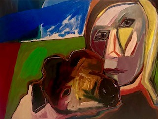 Nicholas Osmond - Woman and Dog