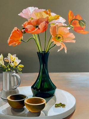 Sarah Abbott - Poppies and Freesias