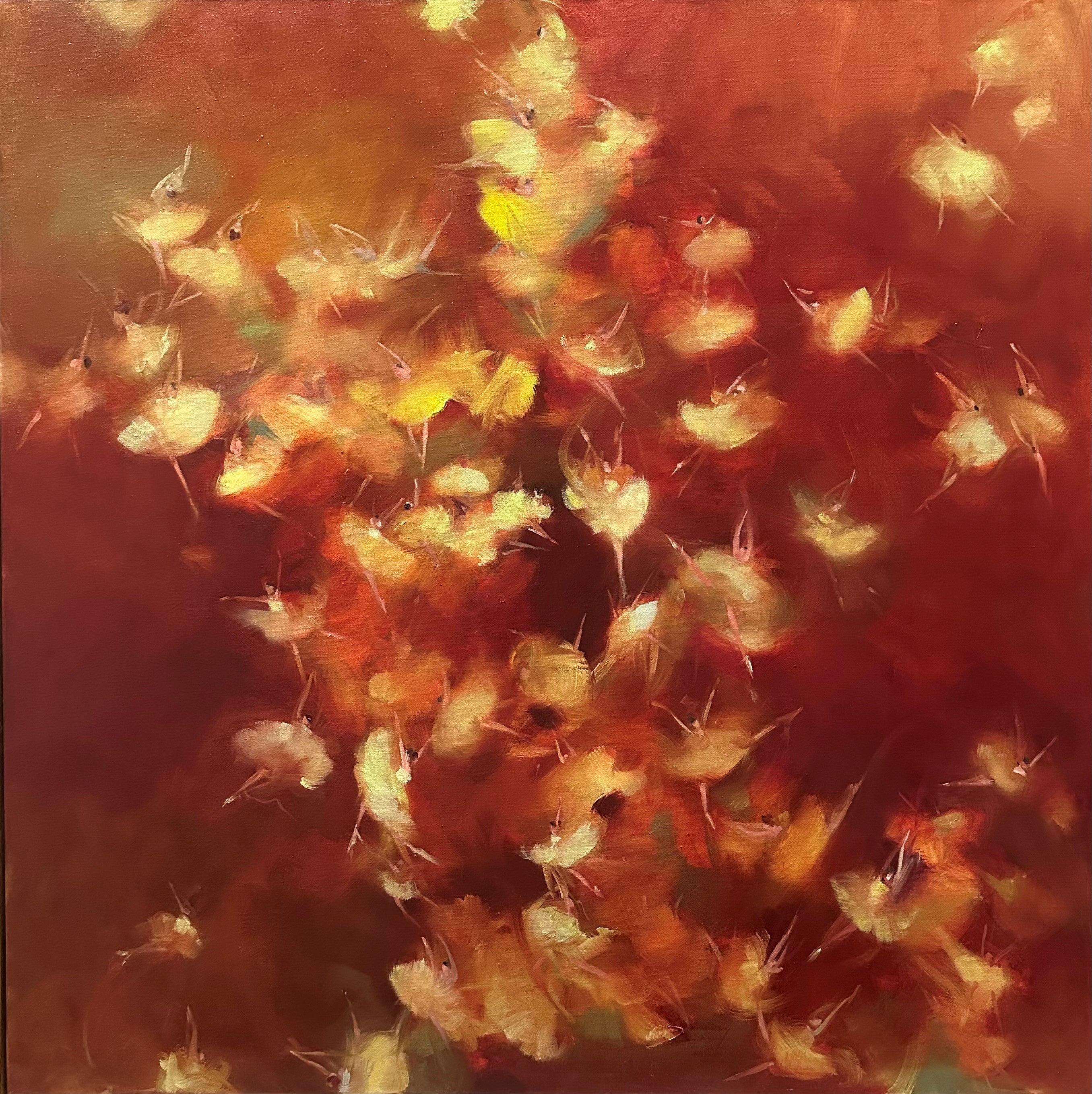 Zory McGrath - A Ballerina’s Fiery Pirouette in Maroon