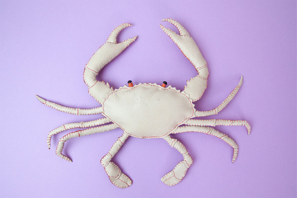 Freda Cheung - Leather Handmade Blood Orange Leather Bairdi Crab