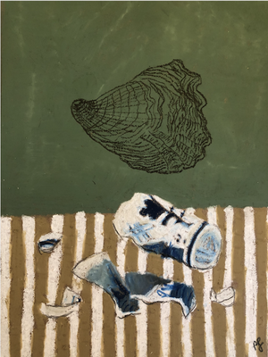 Phoebe Stone - Delft Broken and Oyster. Value $500