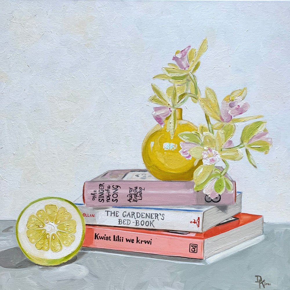 Dominika Keller - Pearl Cymbidium With Grapefruit