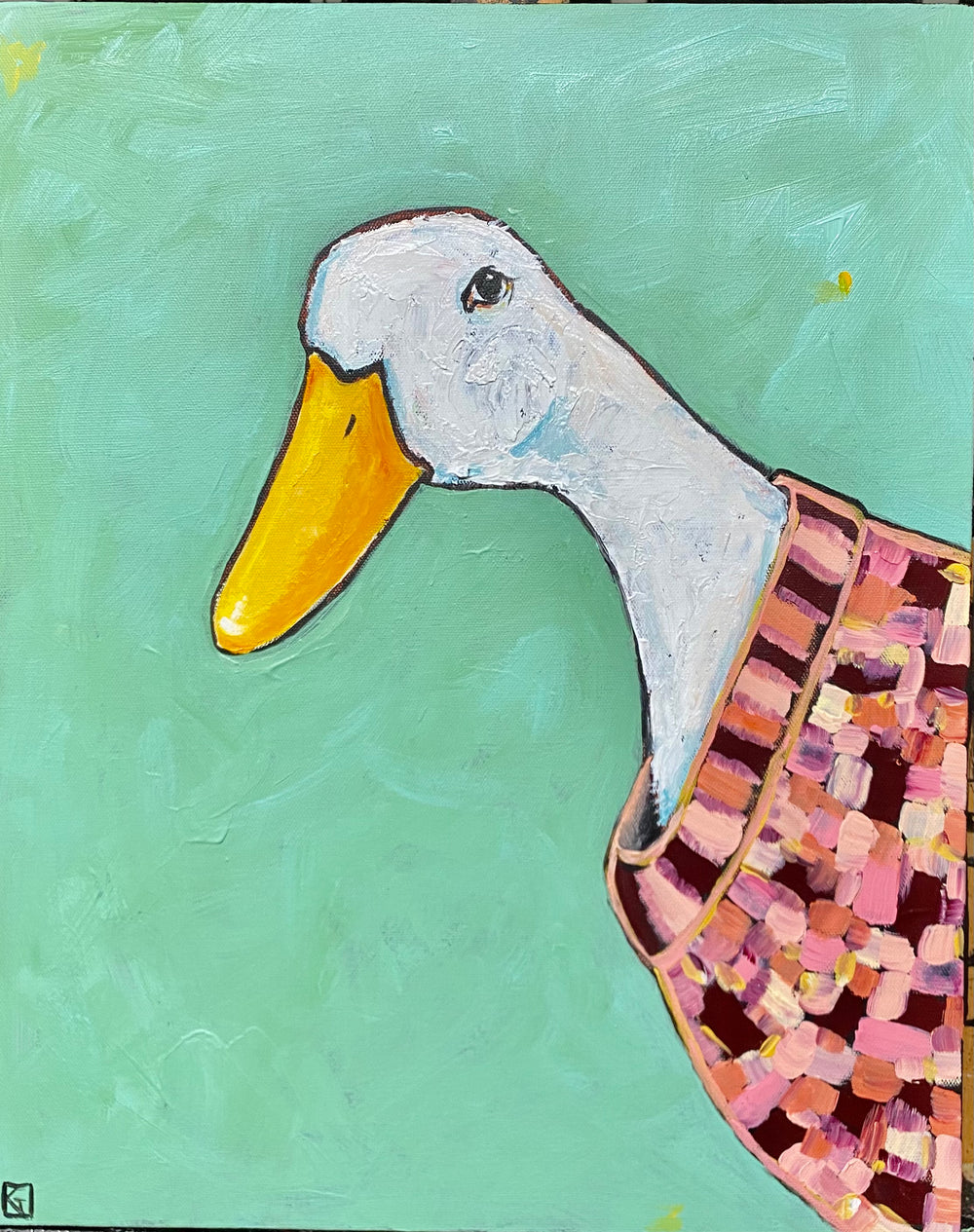 Karen Gray - Emily feeling saucy in her latest creation