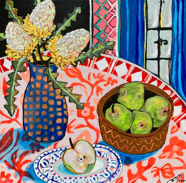 Emilie Maguin - Green apples and Banksias