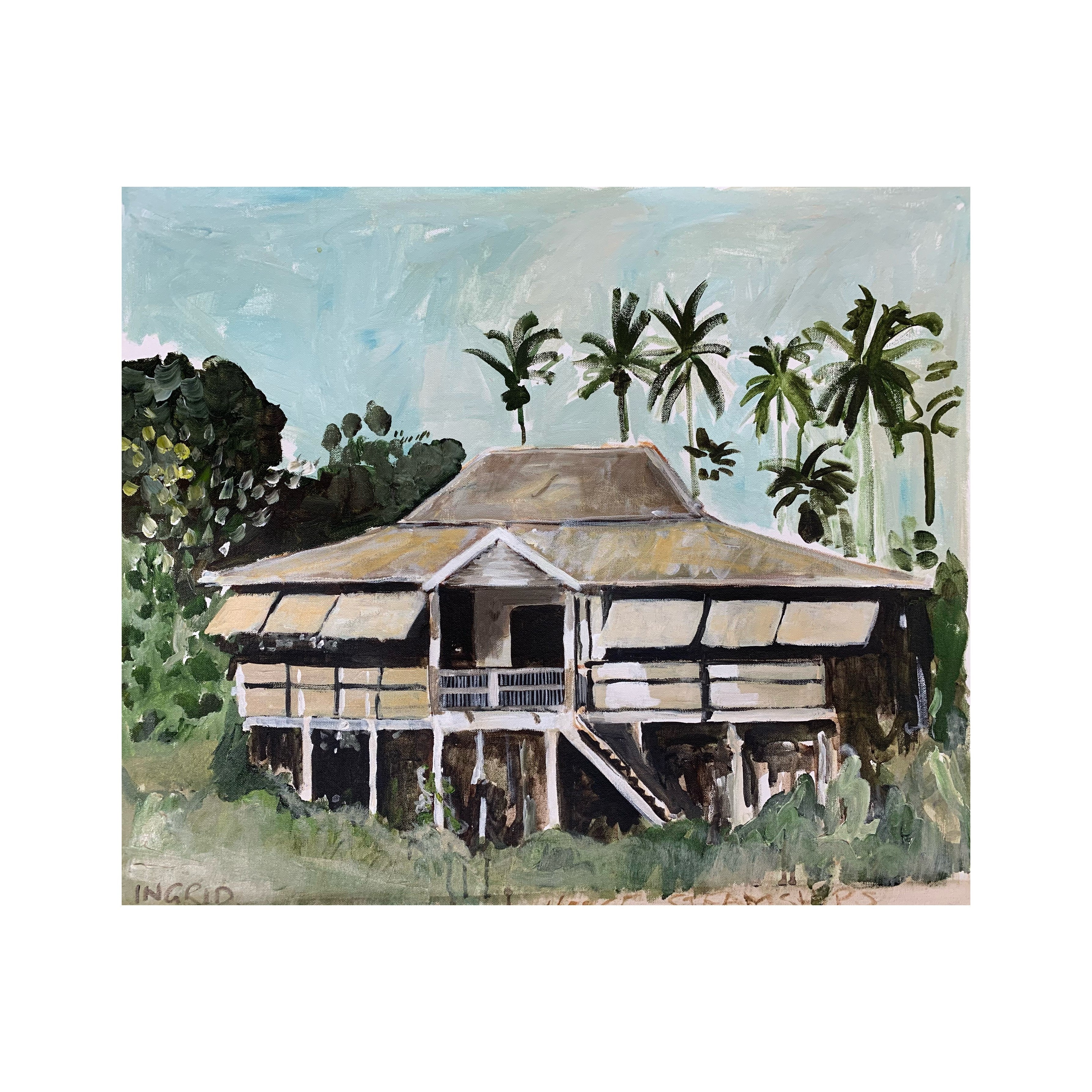 Ingrid Haughton - House Steamships, Papua New Guinea, 1950