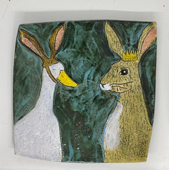 Karen Gray - Margaret and Stephen platter