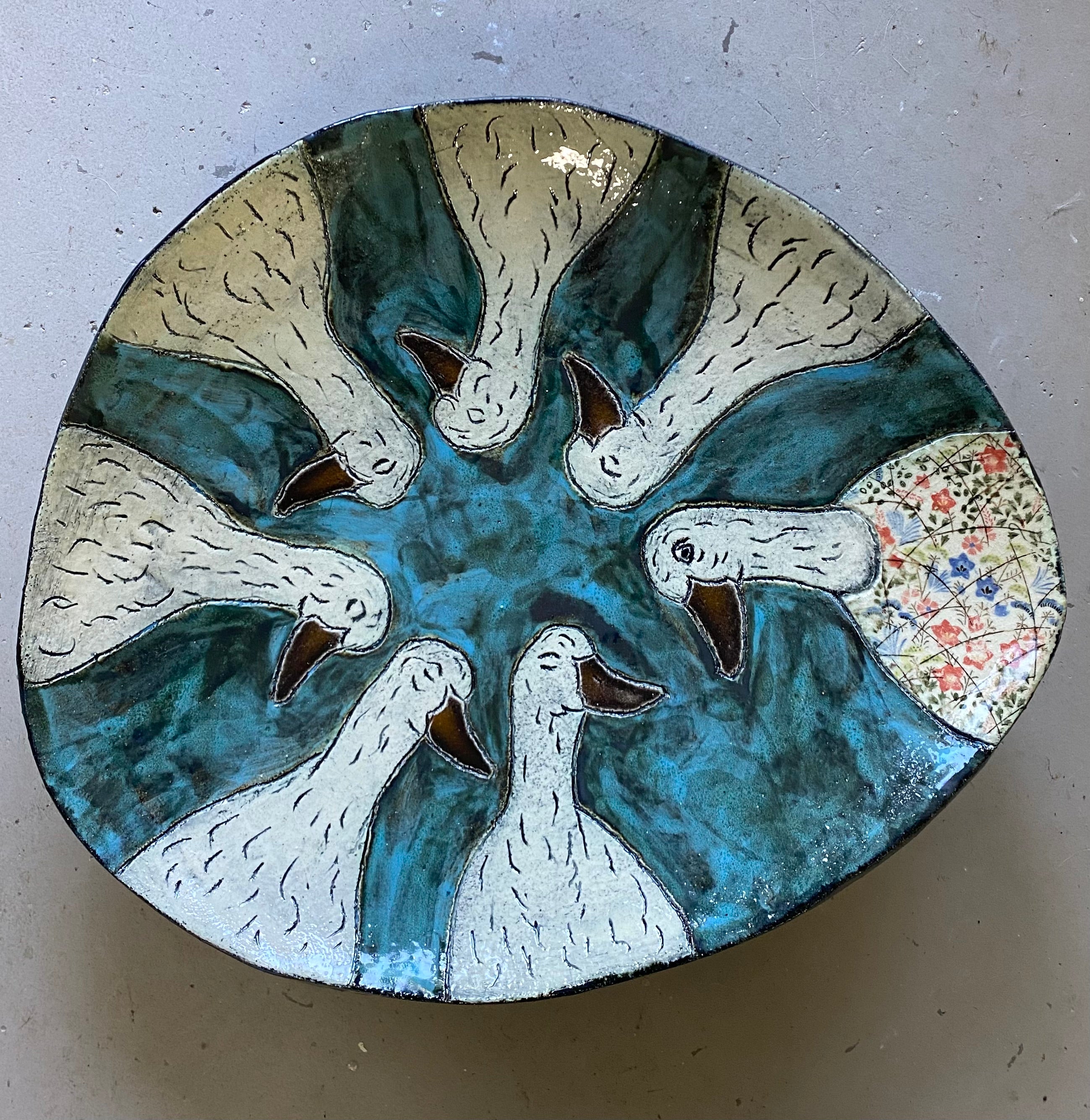 Karen Gray - Emily's flock platter