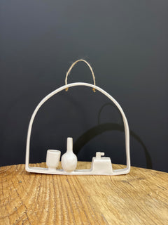 Illy's Wall - Three vase with frame white