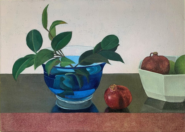 Lisa Bell - Blue Bowl and Pomegranates