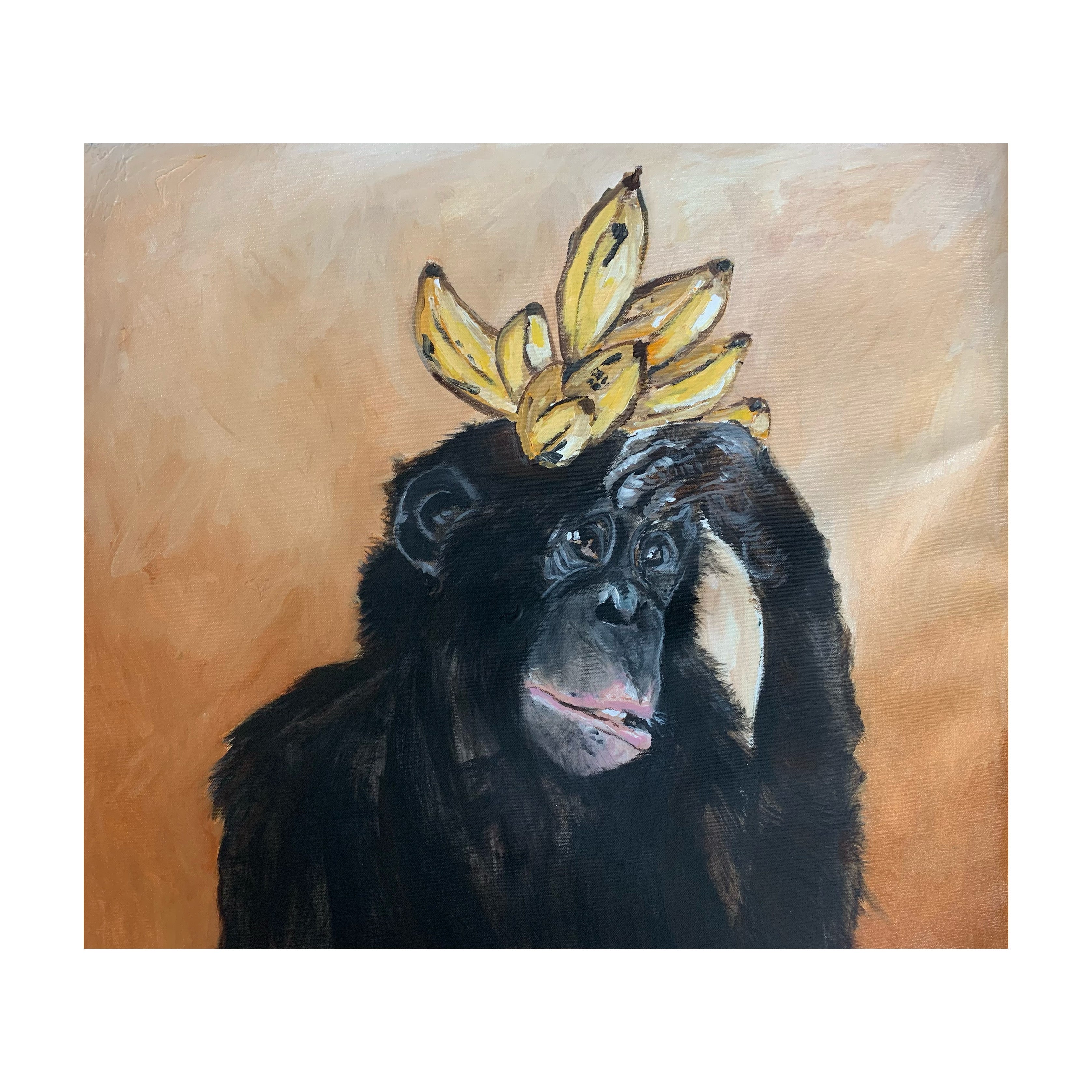 Ingrid Haughton - Chimpanzee with Bananas