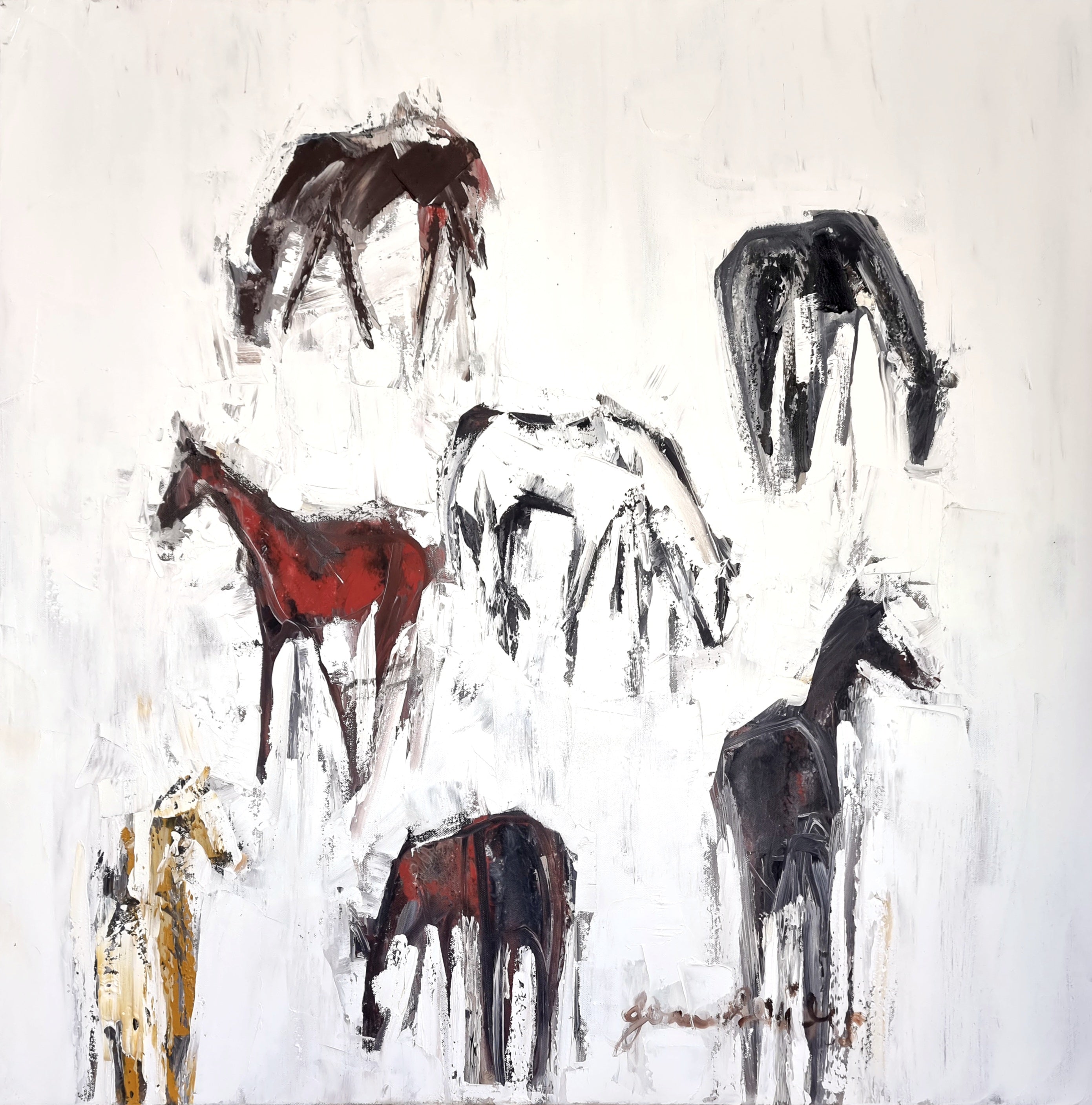 Joanna Davies - Seven horses