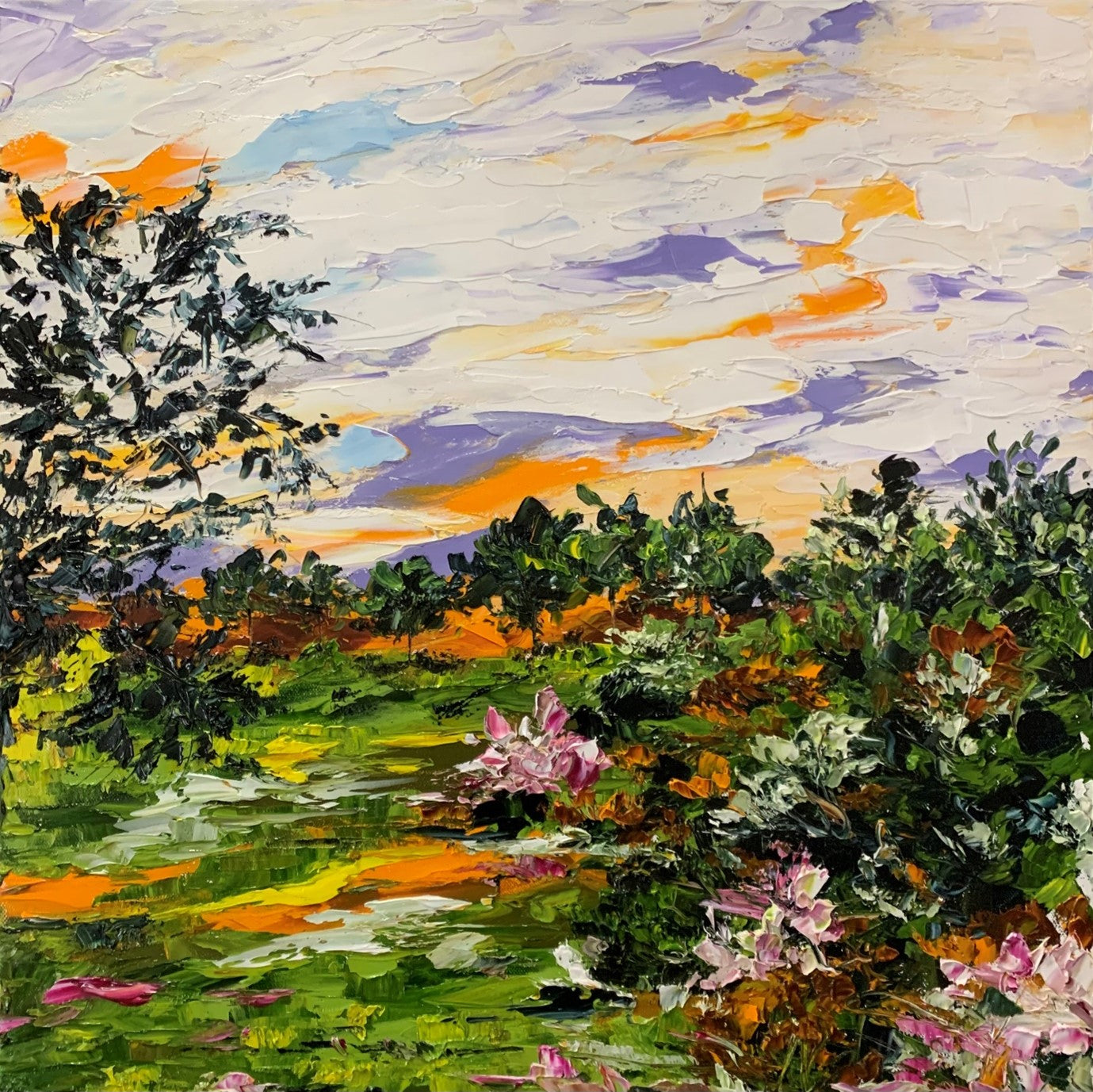 Anjana Rai - Sunset at the garden