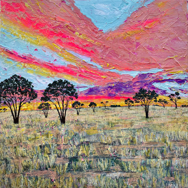 Jayde Chandler - Sunset over the Downs