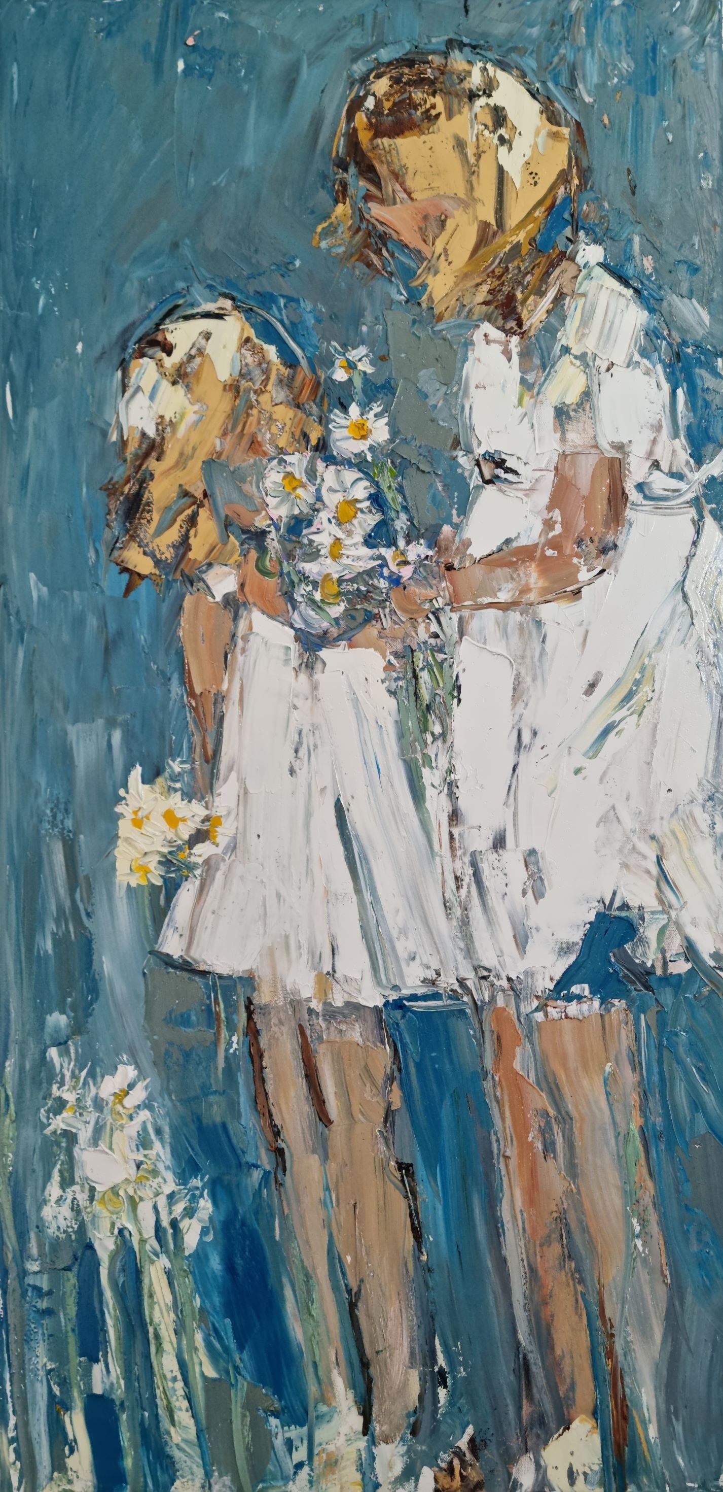 Joanna Davies - Sisters with Daisies