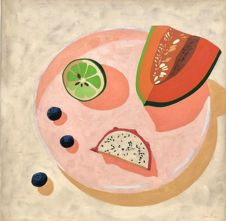 Yani Lenehan - Three blueberries and lots of seeds