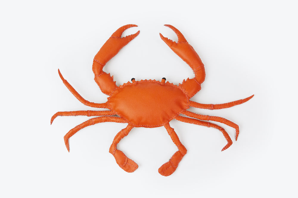 Freda Cheung - Leather Handmade Blood Orange Leather Bairdi Crab