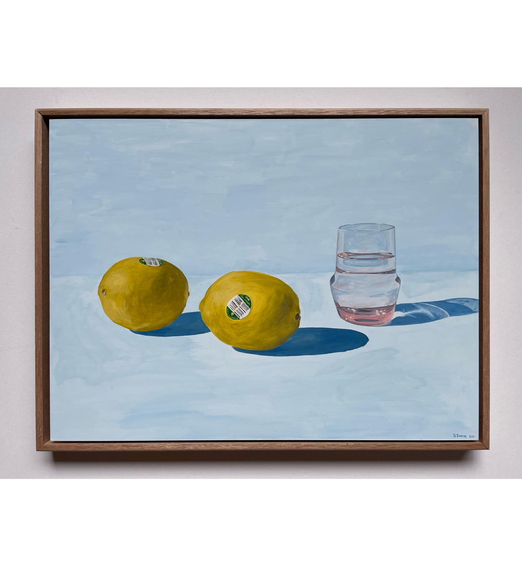 Sophie Sachs - Two lemons and a pink glass