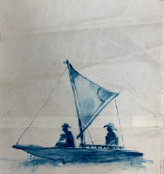 Ingrid Haughton - Boat and Two Sailors