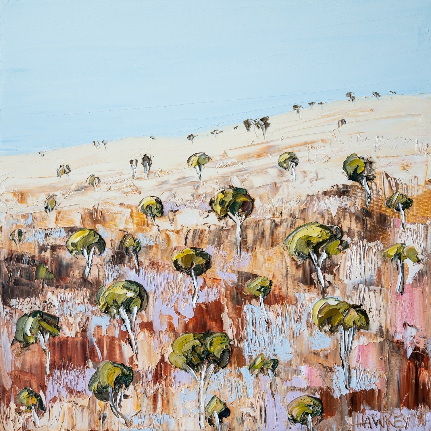 Angela Hawkey - Coloured land 1