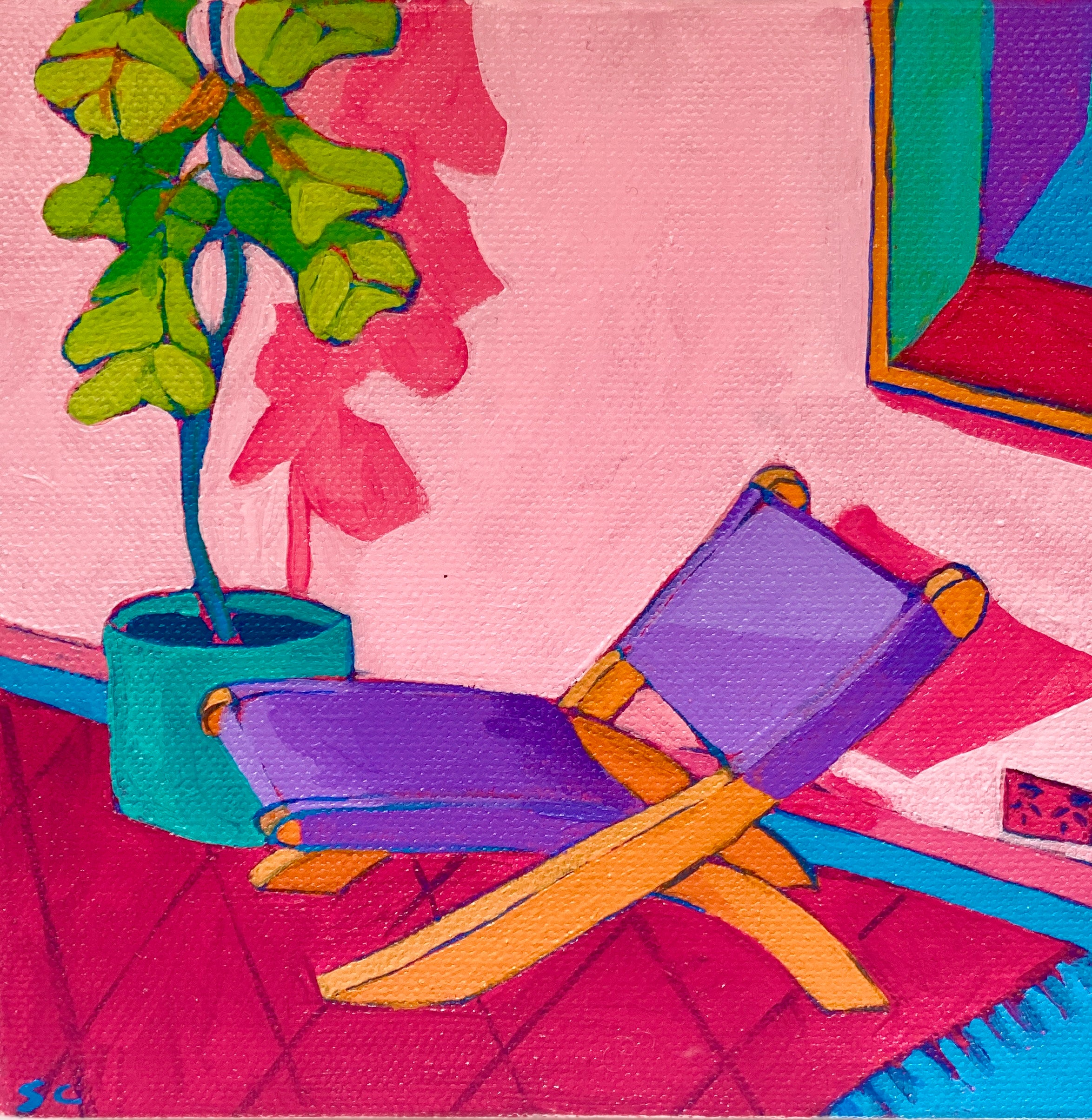 Sophie Corks - Fiddle leaf and Chair 2