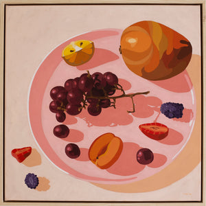 Yani Lenehan - Mango and grapes resting on rose
