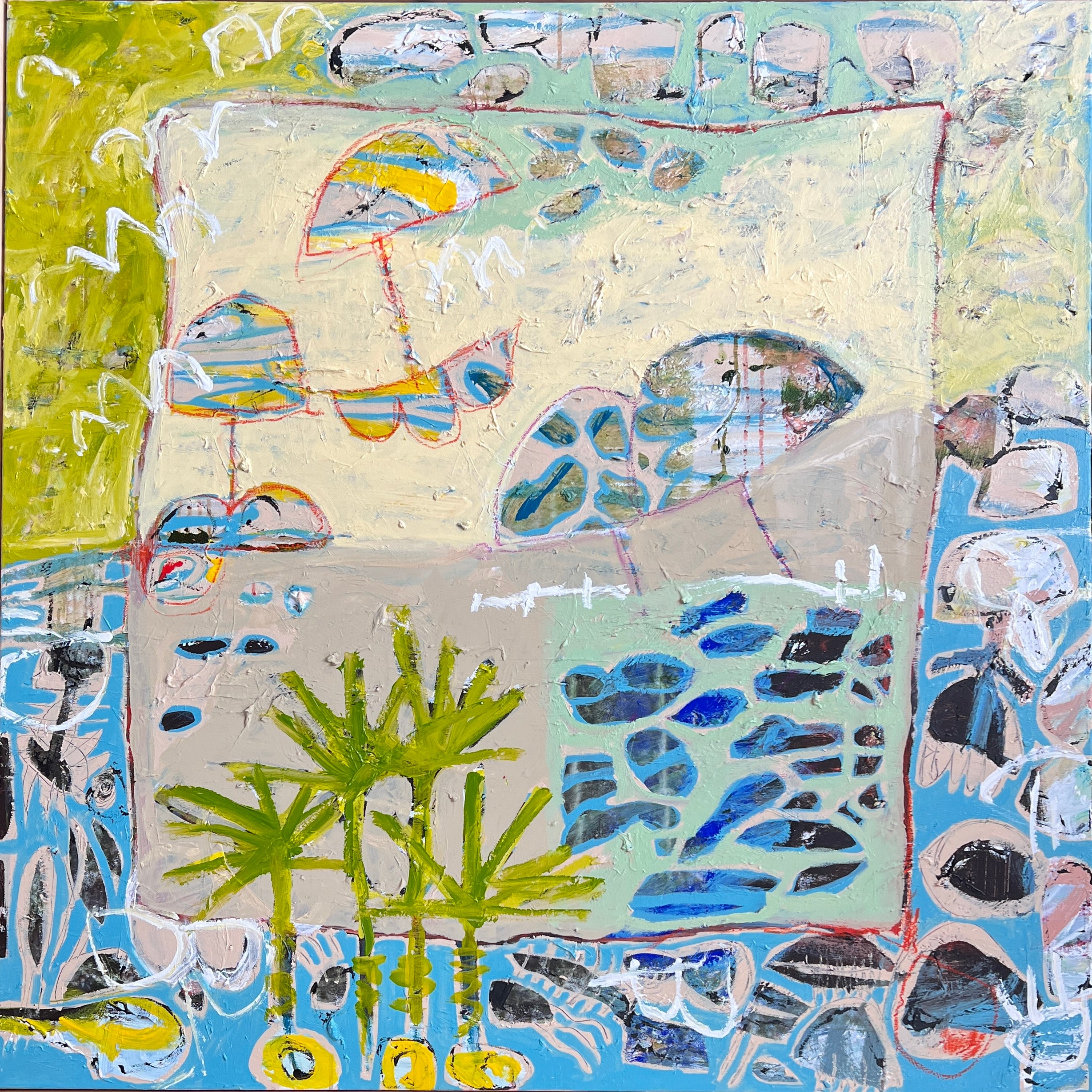 Margaret Delahunty Spencer - Shelley Beach from the post card series