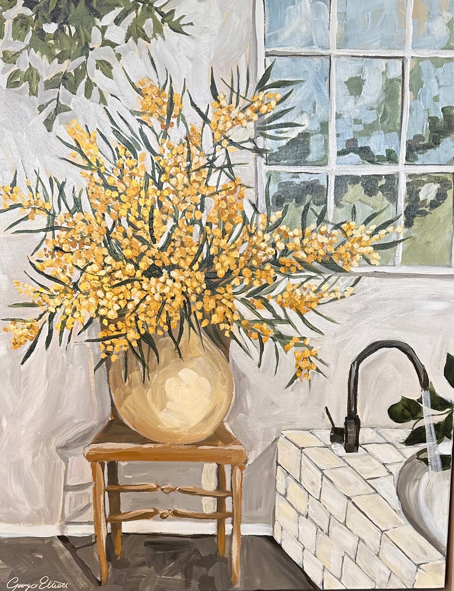 Georgie Elliott - Wattle and Bathroom Vignette