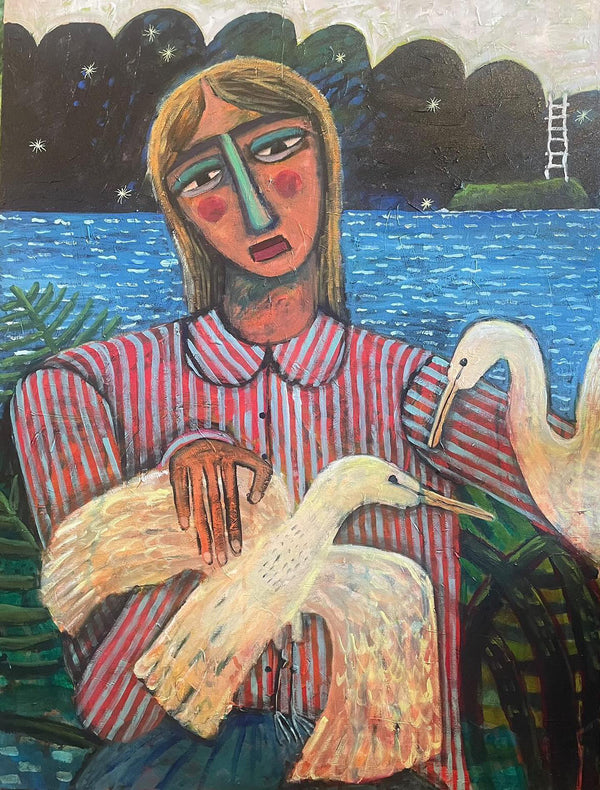 Emma Hercus - Friends with the white heron