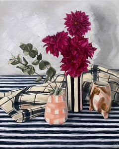 Jessica Guthrie - Dahlias and Stripes