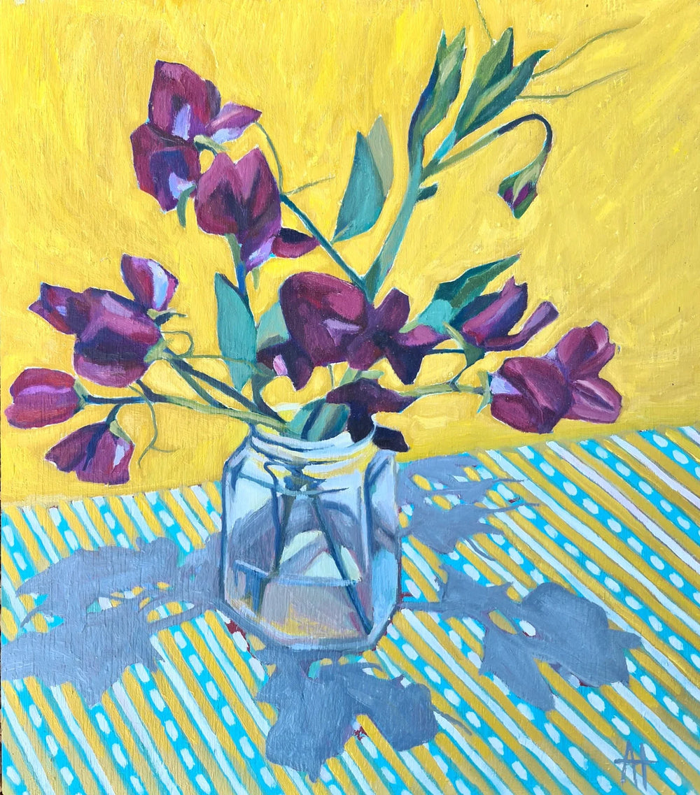 Alice Tilley - Beaujolais Sweet Peas