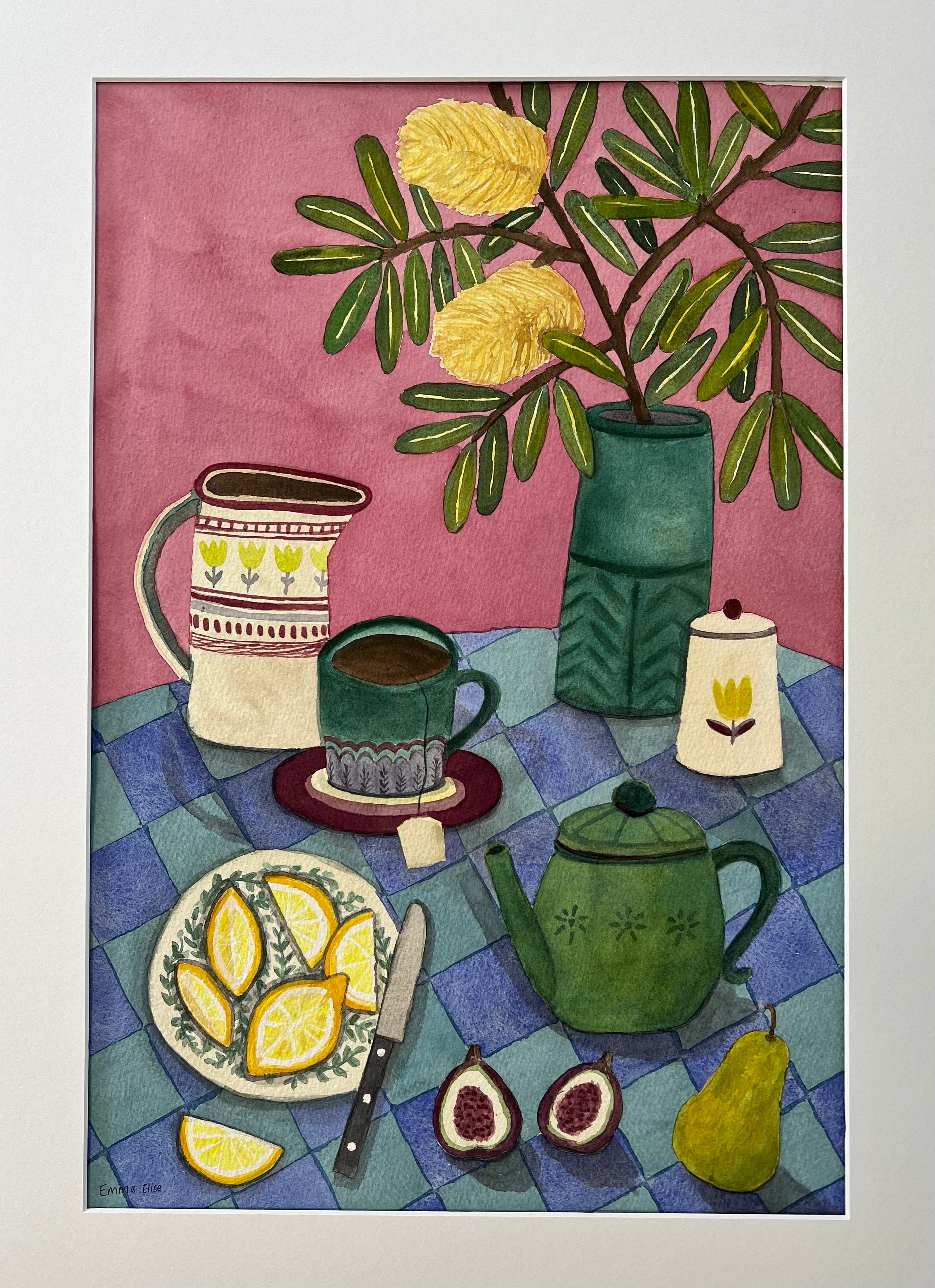 Emma Petterson - Banksia and figs with a pear