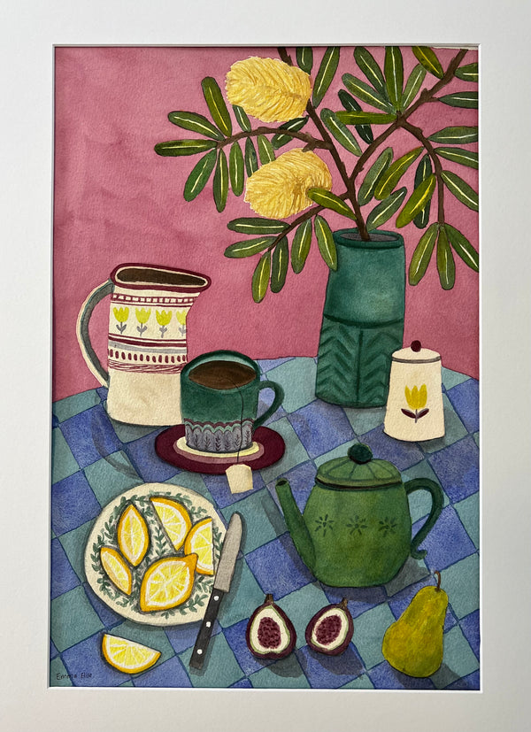 Emma Petterson - Banksia and figs with a pear