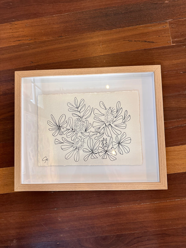 Georgie Elliott - Banksia in vase