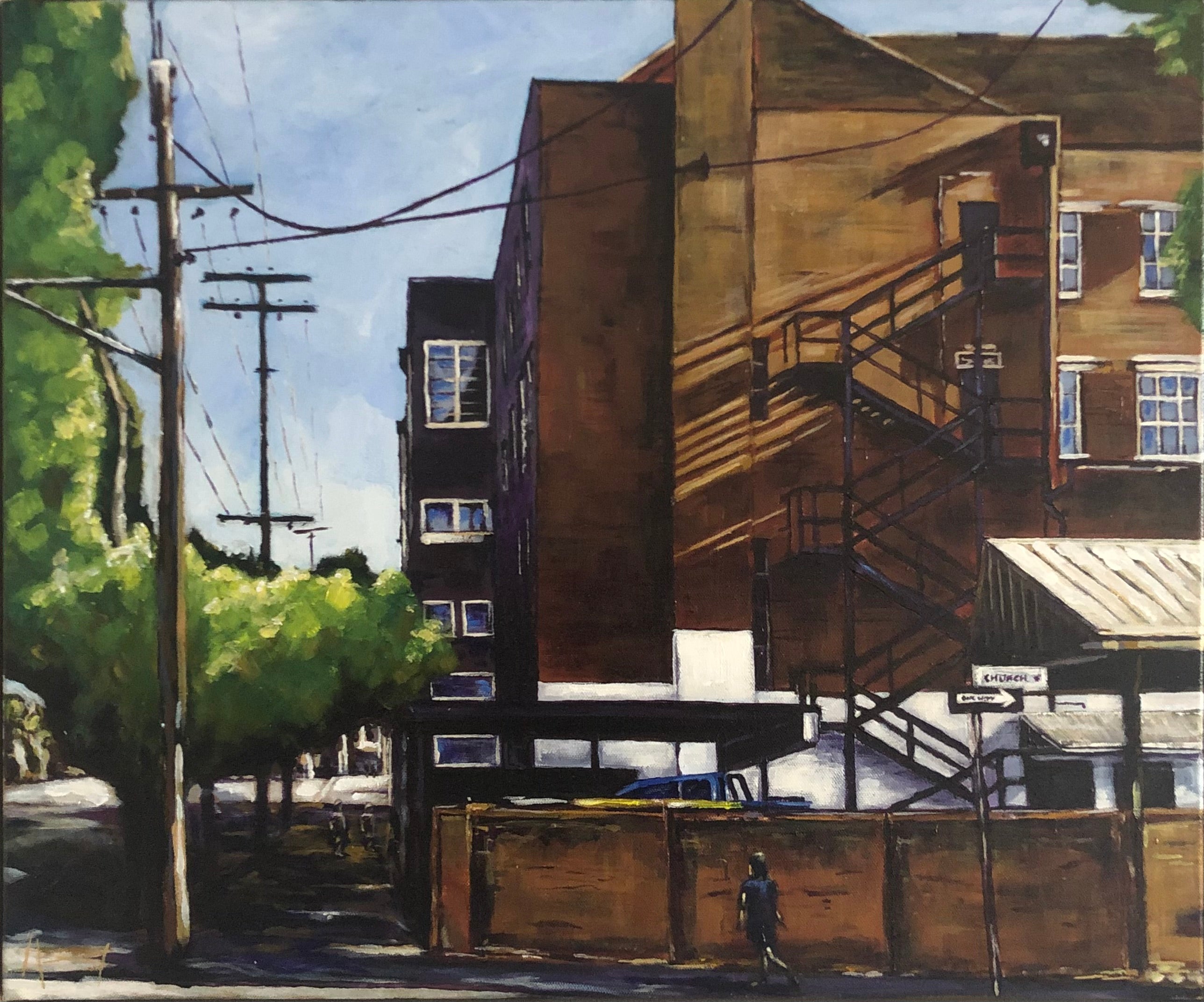 Nate Hornery - 	 Sunset at the back of Canberra Place