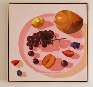 Yani Lenehan - Mango and grapes resting on rose
