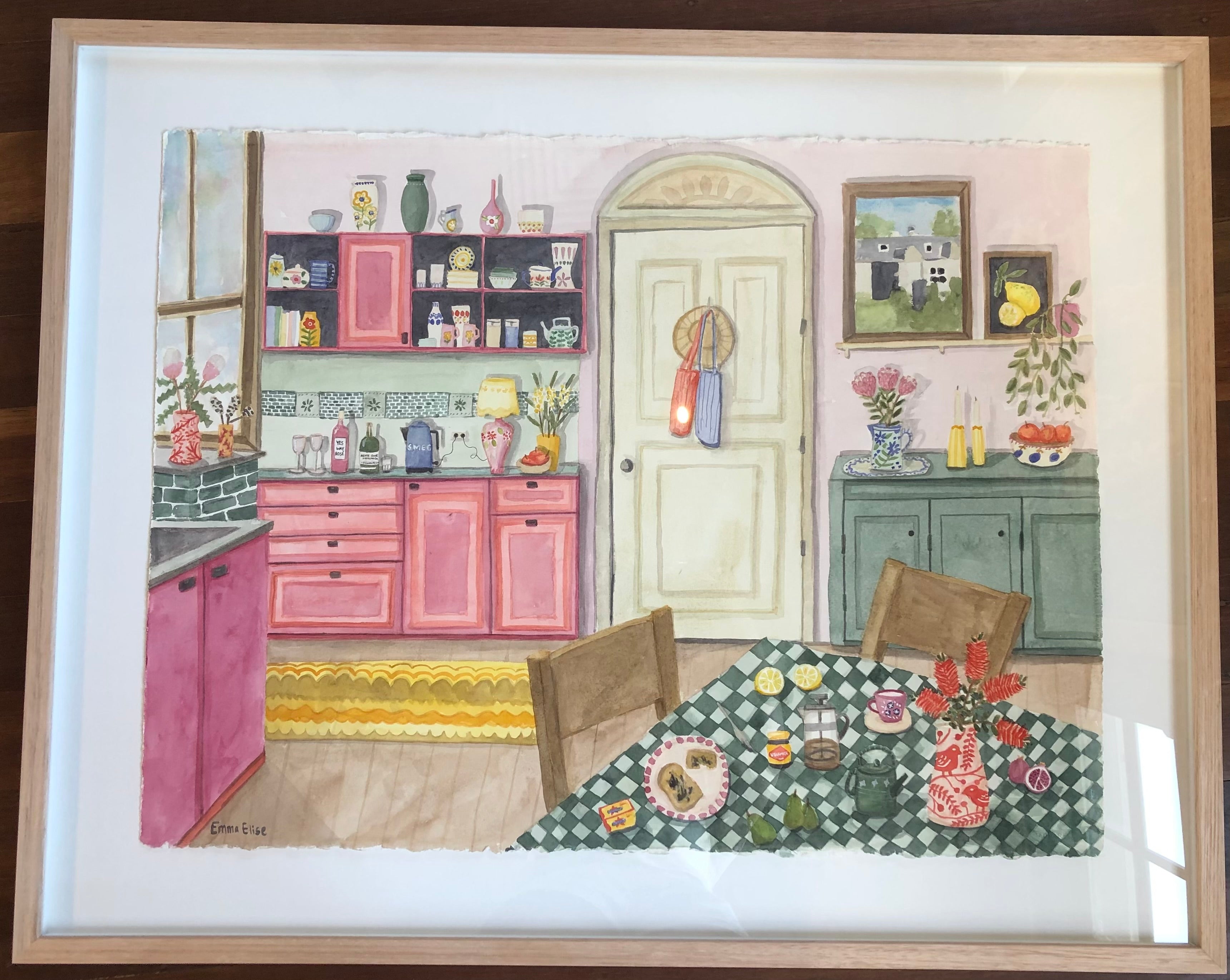 Emma Petterson - My dream pink and green kitchen