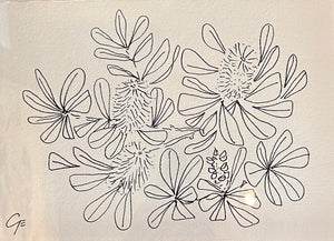 Georgie Elliott - Banksia in vase