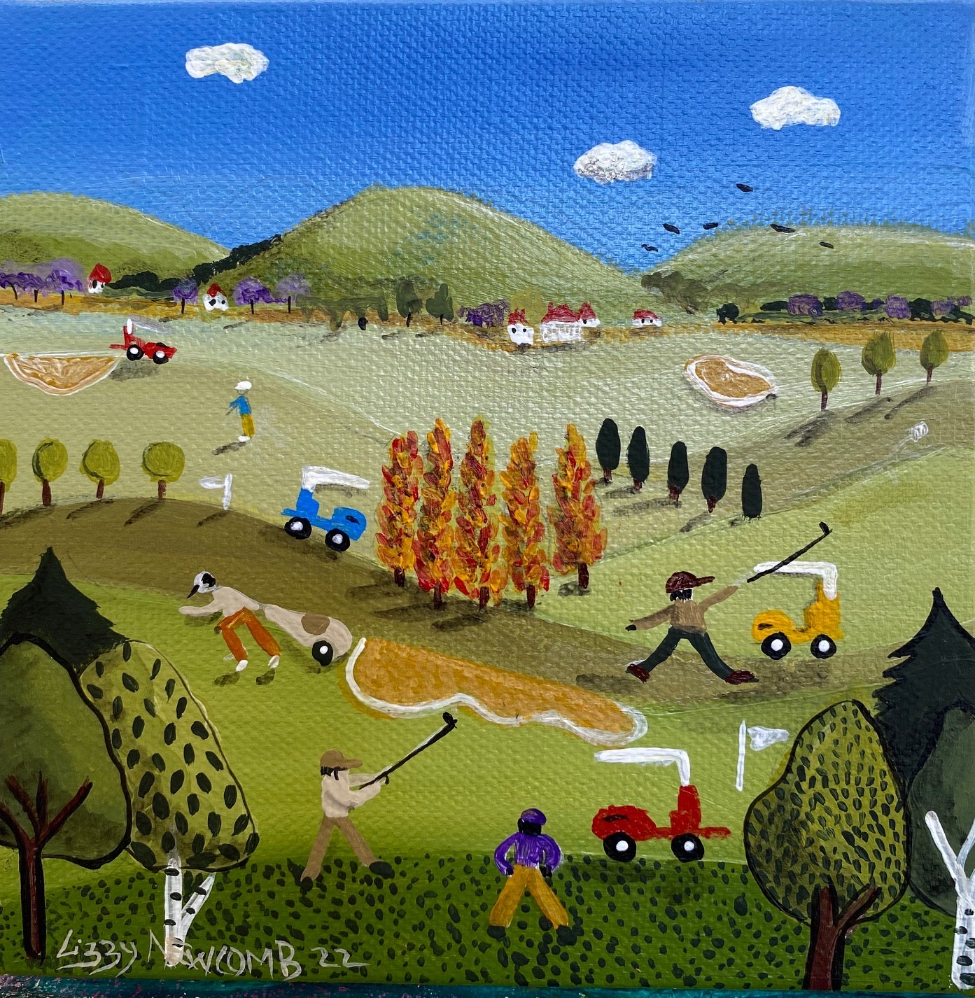 Lizzy Newcombe - A sunny golf day