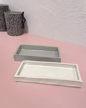 Cas Thompson from Paxxy & Flora -  Small Vanity Tray | Grey