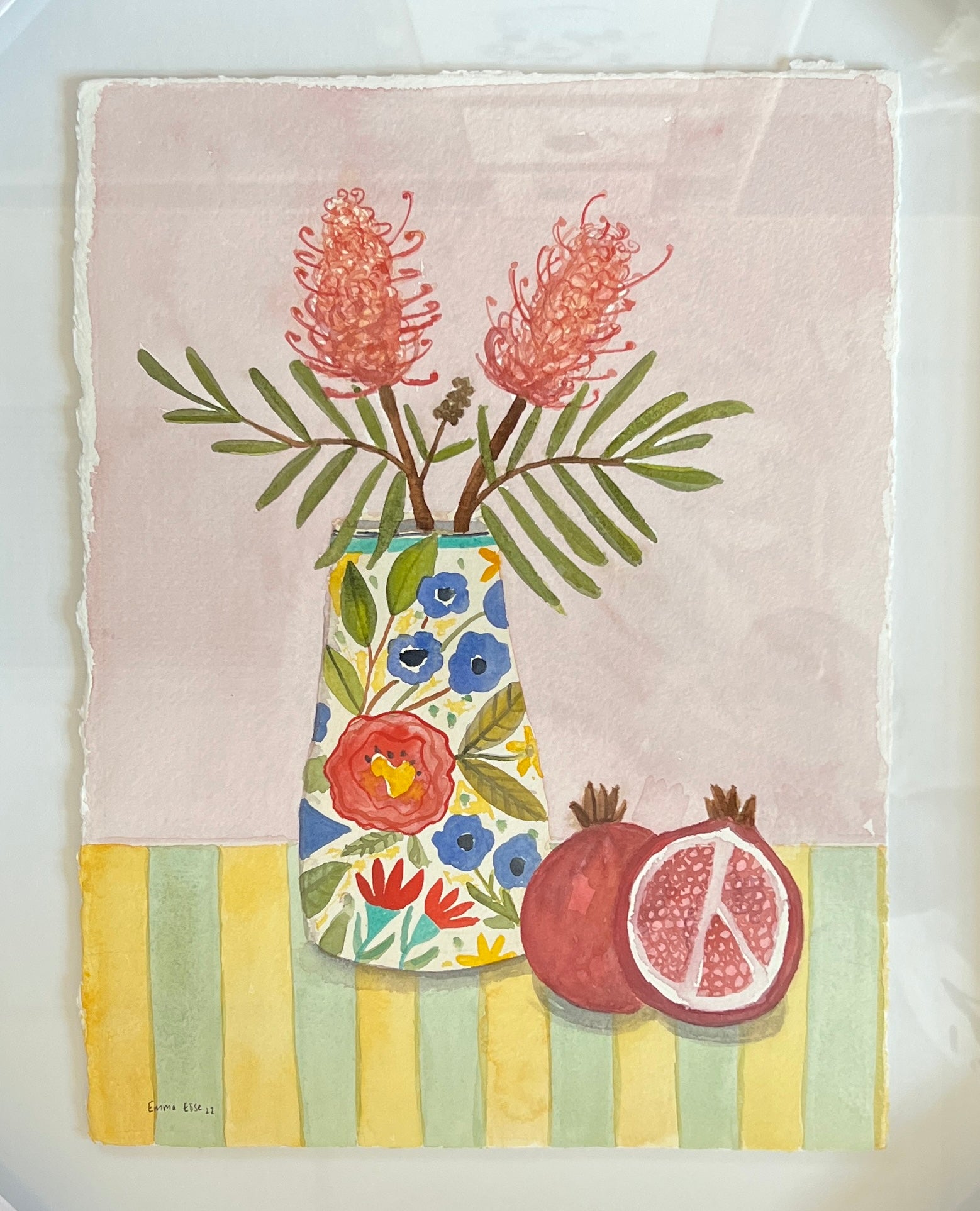Emma Petterson - Grevillea and pomegranate