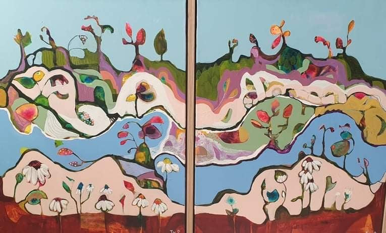 Jac Puntoriero - Layers of Hope (Diptych)